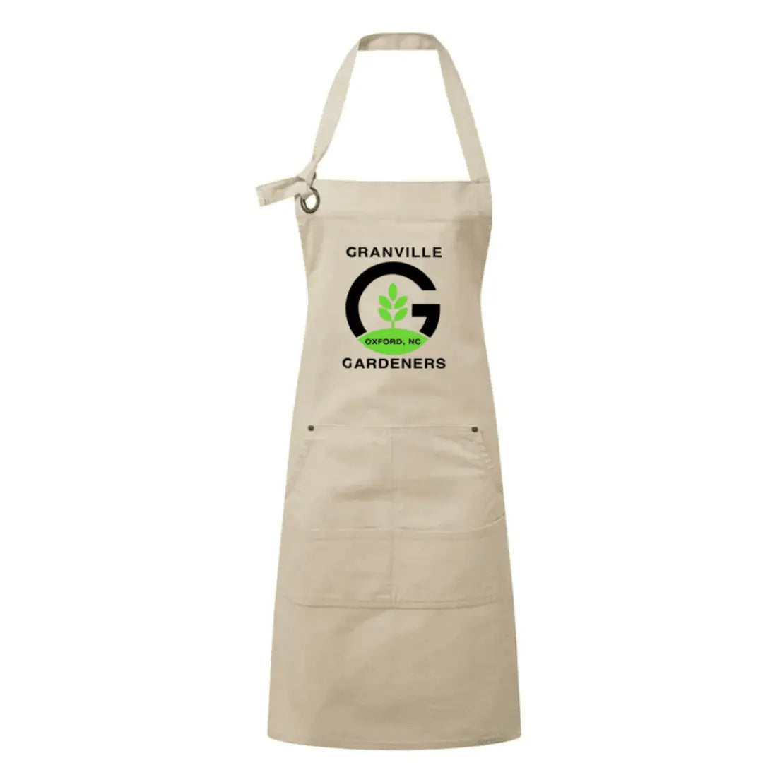 Granville Gardeners Canvas Apron with Pockets by Winks Design Studio,LLC, showing durable fabric and multiple functional pockets