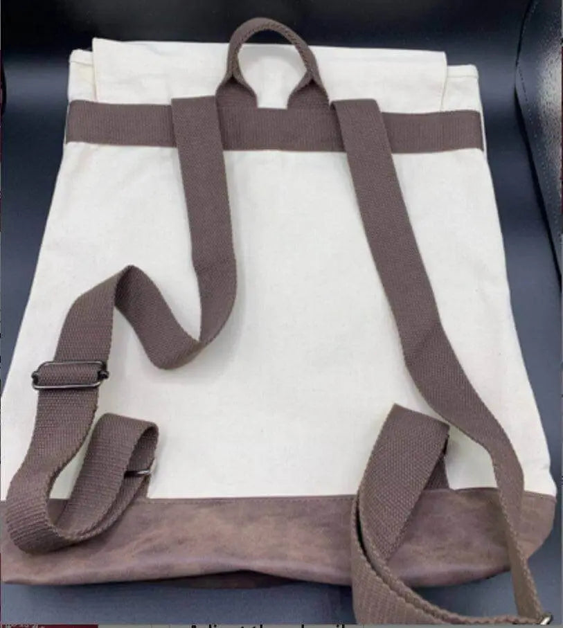Large canvas backpack for gardeners by Winks Design Studio, LLC, featuring durable material and spacious interior.