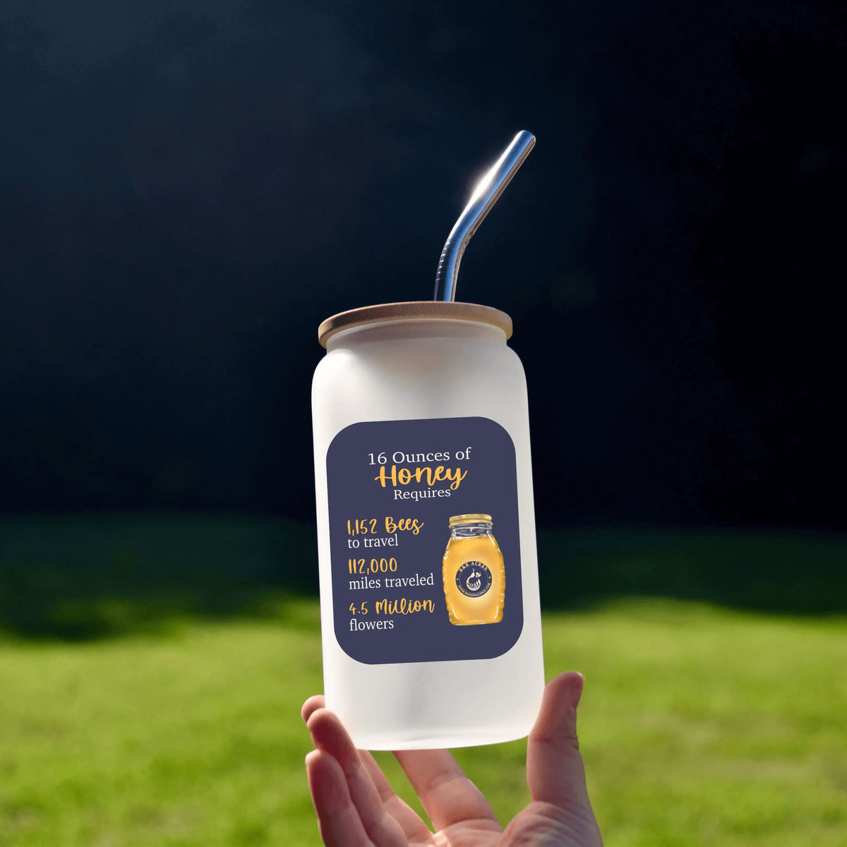16oz frosted glass beer can with R & R logo, featuring multiple design options, by Winks Design Studio LLC.