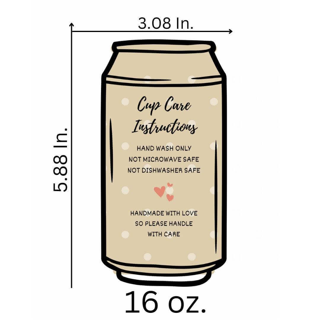 SCBA 16oz Frosted Glass - Winks Design Studio,LLC