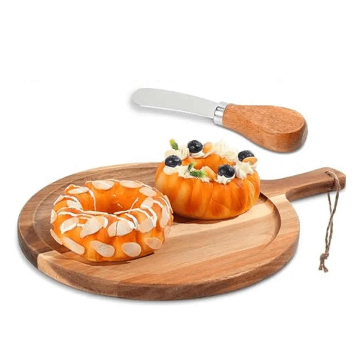 Flower Bee Charcuterie Board by Winks Design Studio LLC featuring floral and bee motifs on a wooden serving platter.