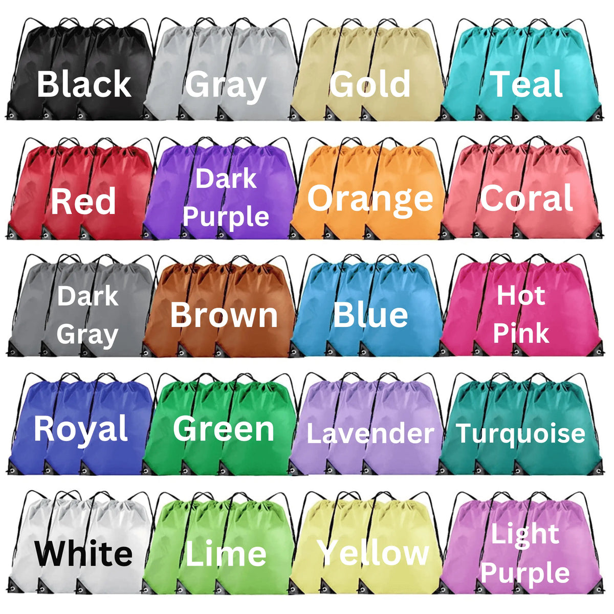 Black Main Street Fitness drawstring cinch bag by Winks Design Studio, LLC, with adjustable drawstrings and spacious main compartment.