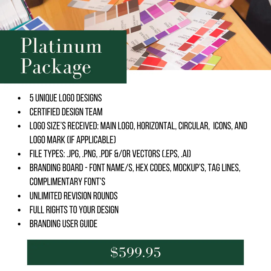 Digital logo design package from Winks Design Studio, LLC featuring custom logo revisions and professional branding graphics.