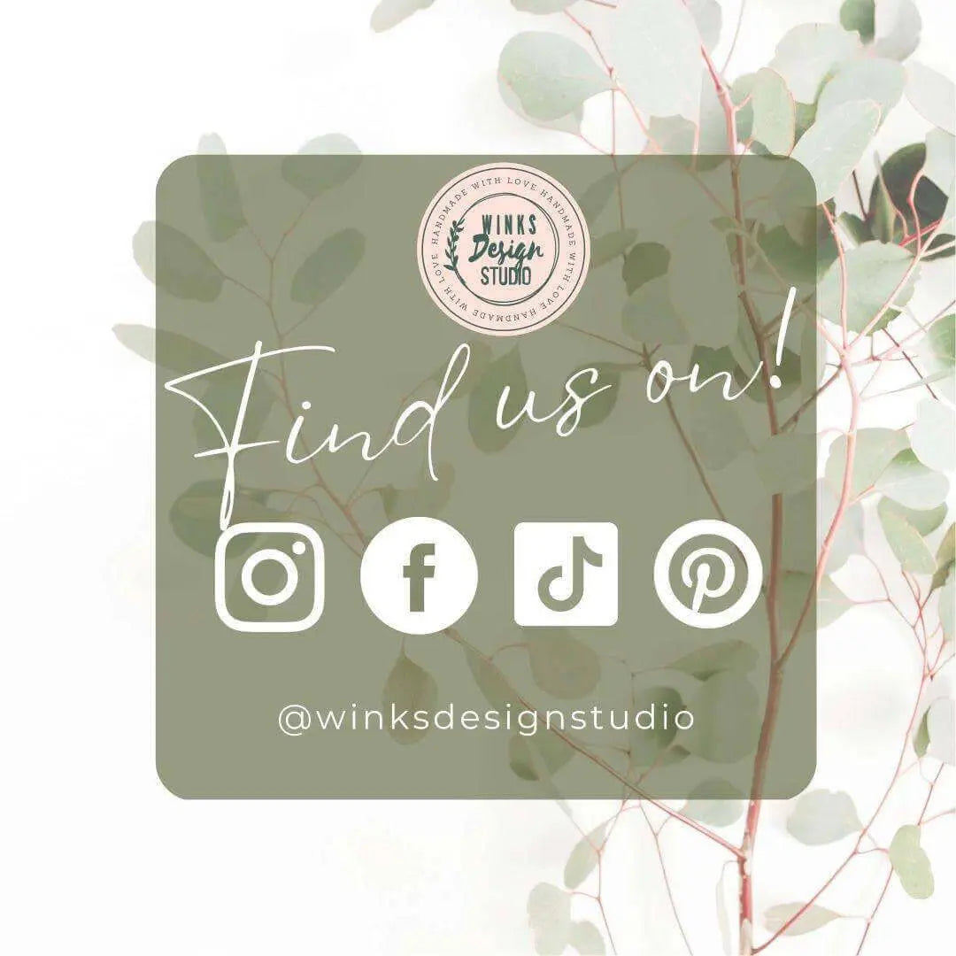 Digital logo design by Winks Design Studio, LLC showcasing custom logo packages with revisions and creative branding solutions.