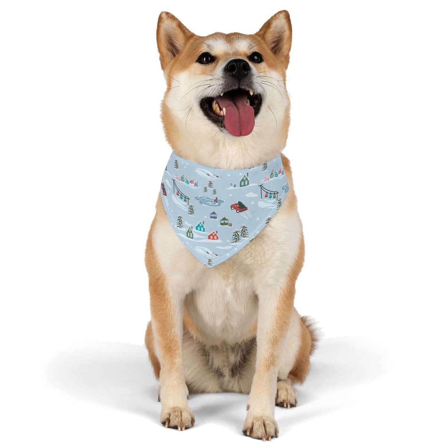 Christmas Village Dog Bandana - Winks Design Studio,LLC