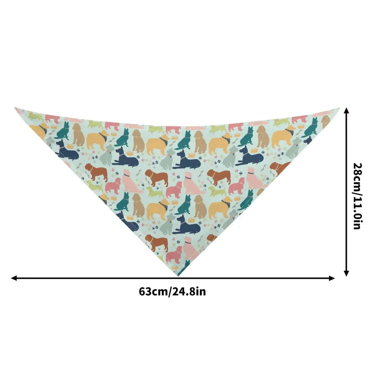 Dog Lover Dog Bandana by Winks Design Studio LLC, featuring a stylish fabric bandana for dogs.