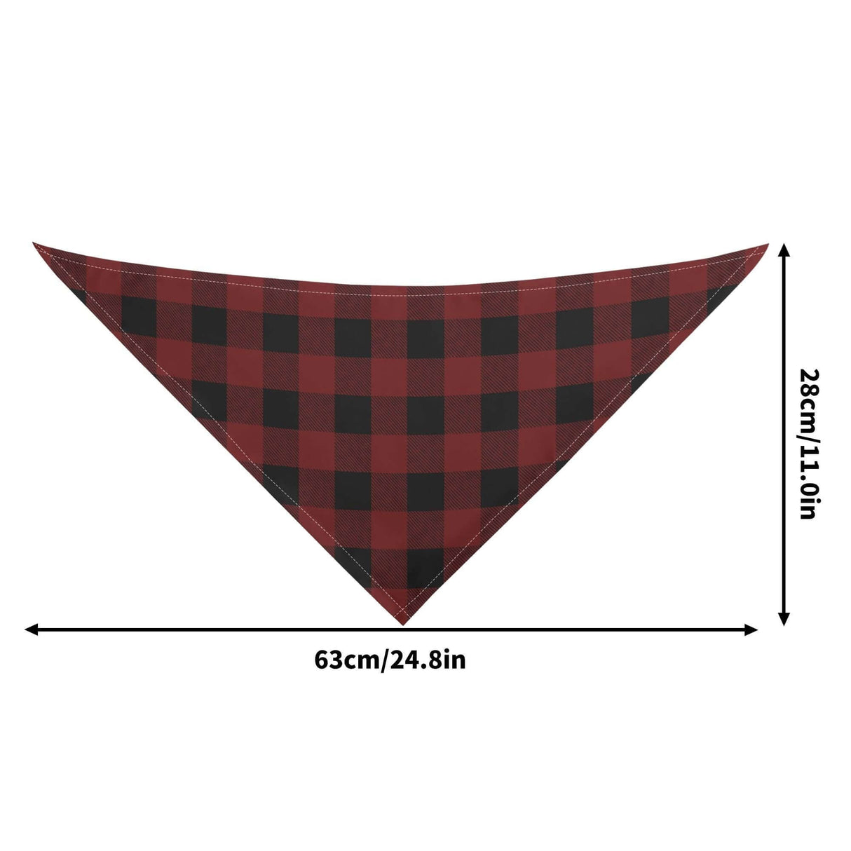 Red Buffalo Plaid Dog Bandana - Winks Design Studio,LLC