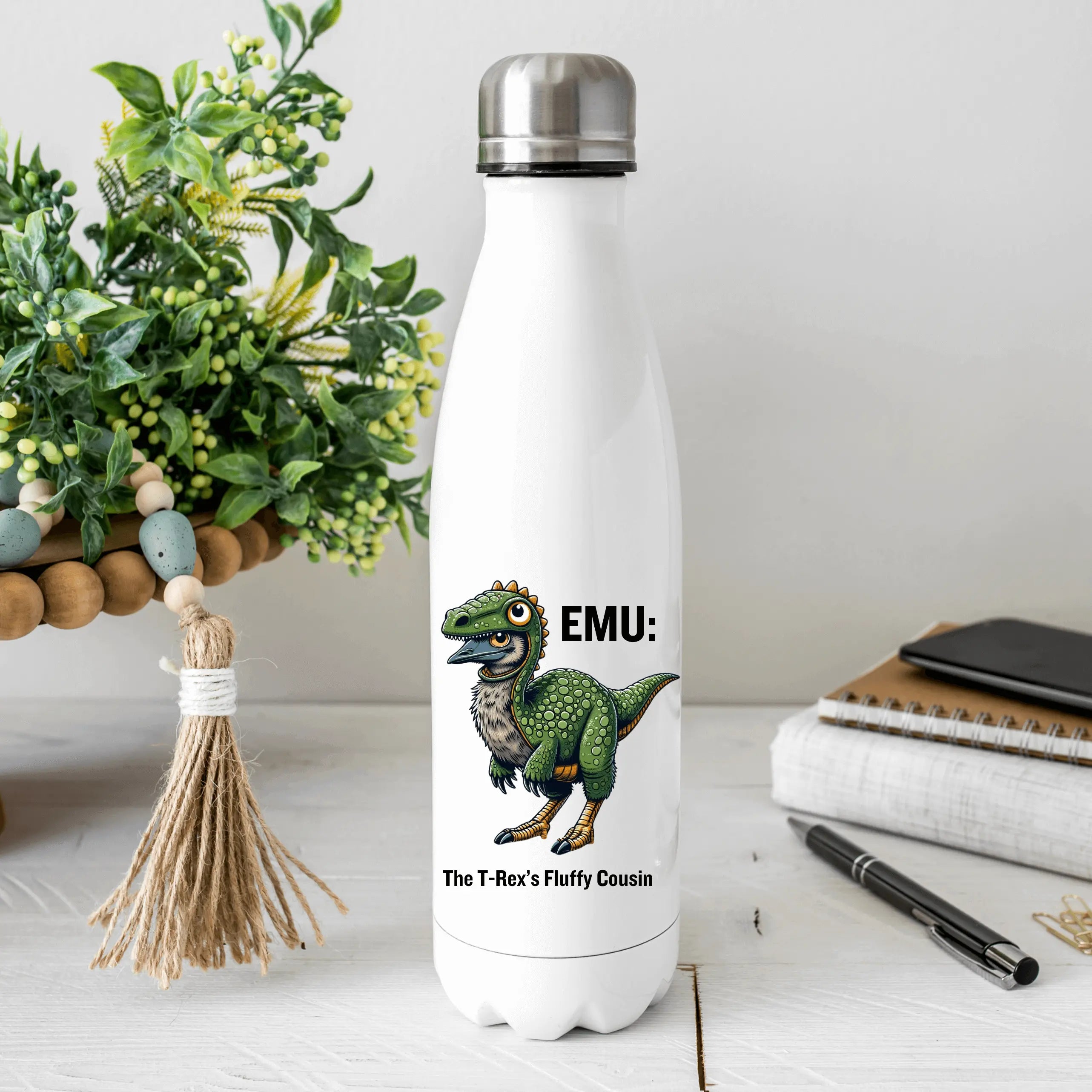 Winks Design Studio LLC R & R 17oz stainless steel tumbler with classic R & R logo, durable drinkware for hot or cold beverages.