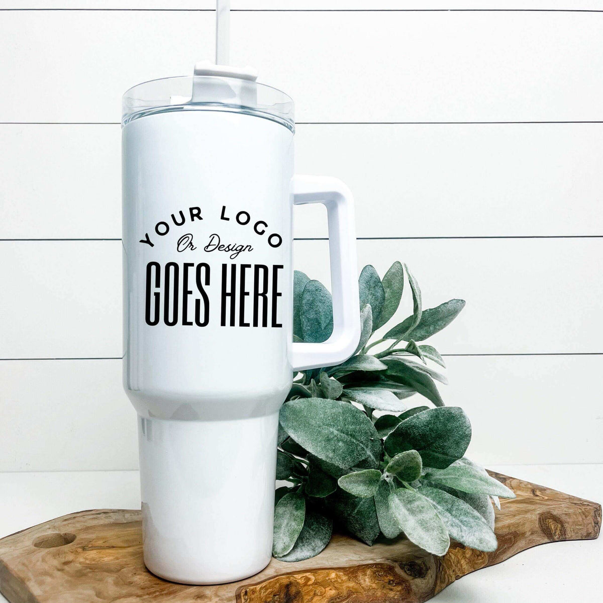 Custom 40oz tumbler from Winks Design Studio, LLC, featuring durable drinkware with a sleek design and large capacity.