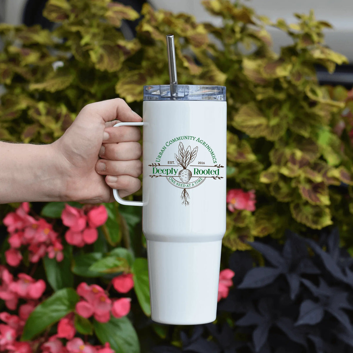 Winks Design Studio LLC UCAN 40oz stainless steel tumbler with insulated body and lid for cold and hot beverages