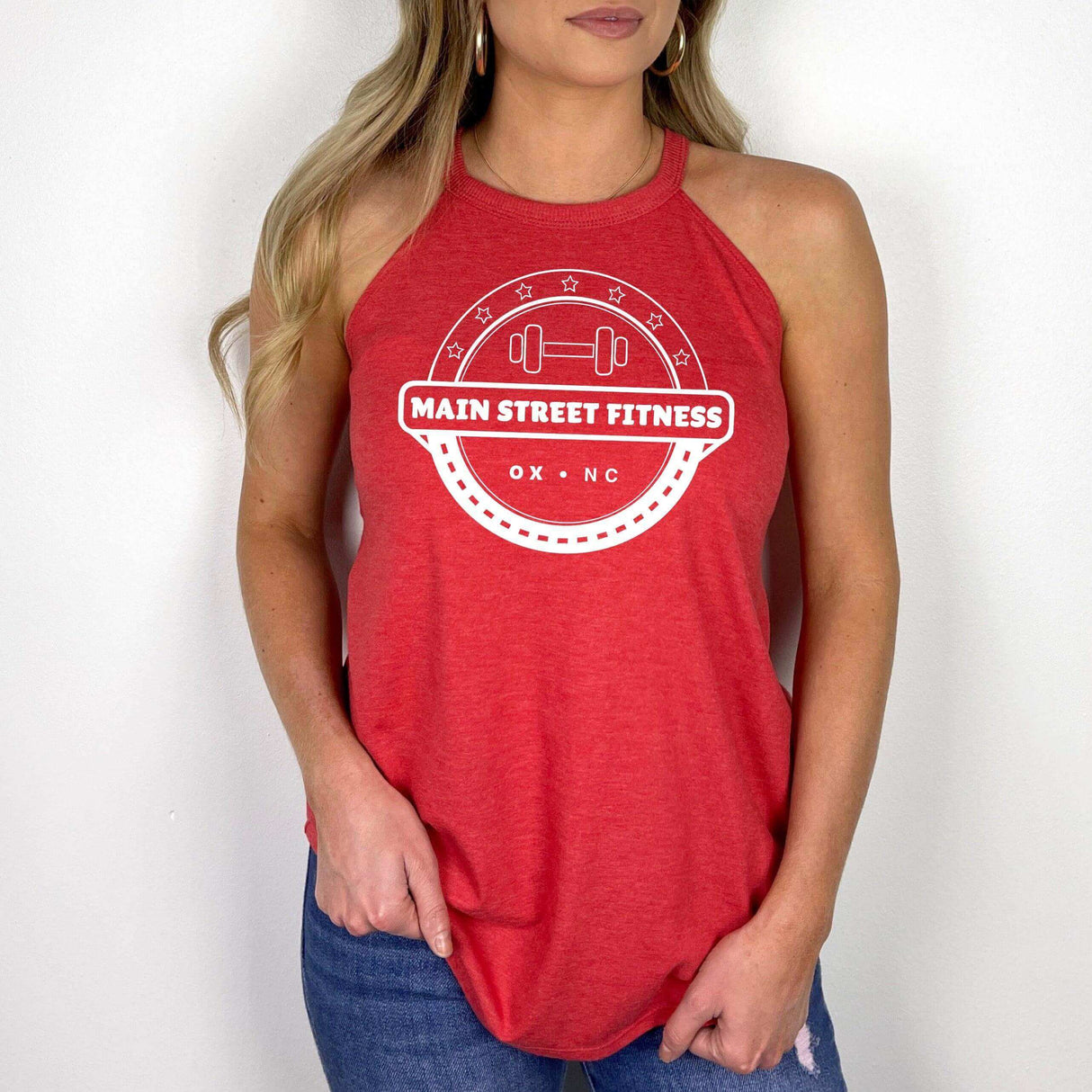 Main Street Fitness Halter Tank - Winks Design Studio,LLC