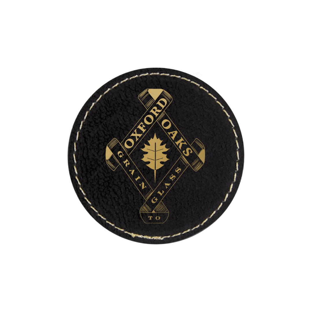 Oxford Oaks Distillery Leather Patch - Winks Design Studio,LLC