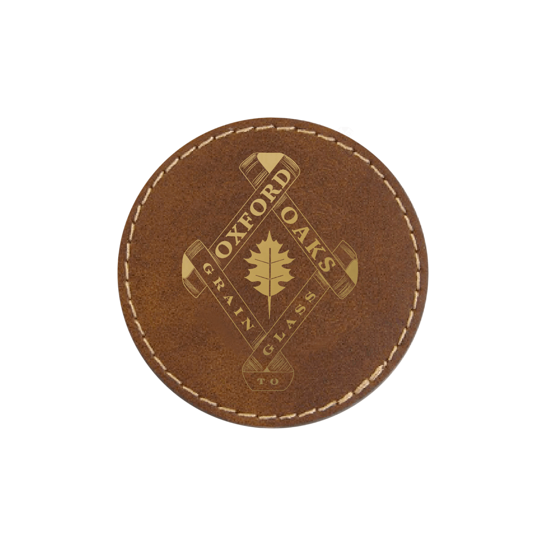 Oxford Oaks Distillery Leather Patch - Winks Design Studio,LLC