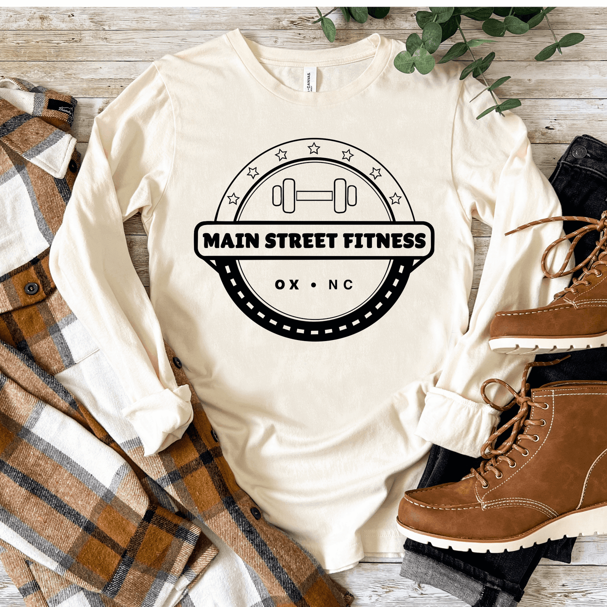 Main Street Fitness Long Sleeve - Winks Design Studio,LLC