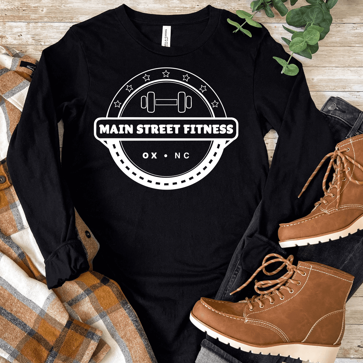 Main Street Fitness Long Sleeve - Winks Design Studio,LLC