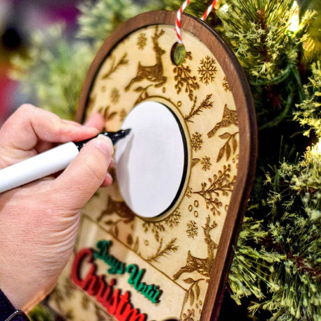 Reindeer Christmas Countdown Sign - Winks Design Studio,LLC