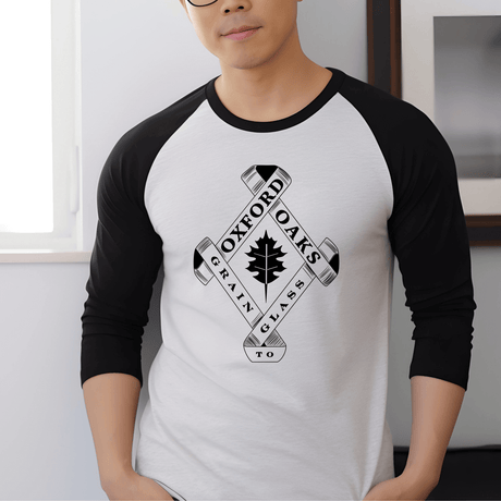 Oxford Oaks Distillery Raglan - Winks Design Studio,LLC