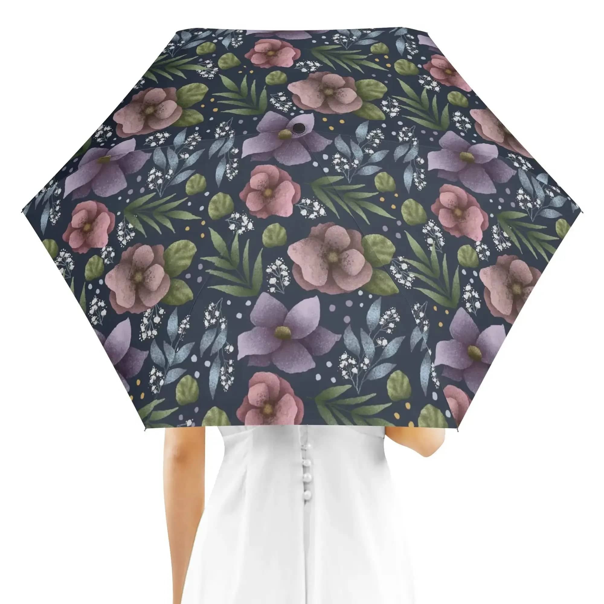 Blue Hydrangea Flower Umbrella - Winks Design Studio,LLC