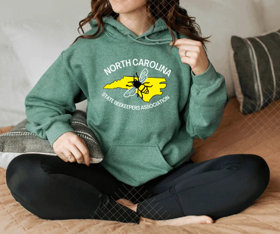 Black NCSBA Front Pouch Hoodie by Winks Design Studio, LLC, featuring a comfortable fit and front pouch pocket.