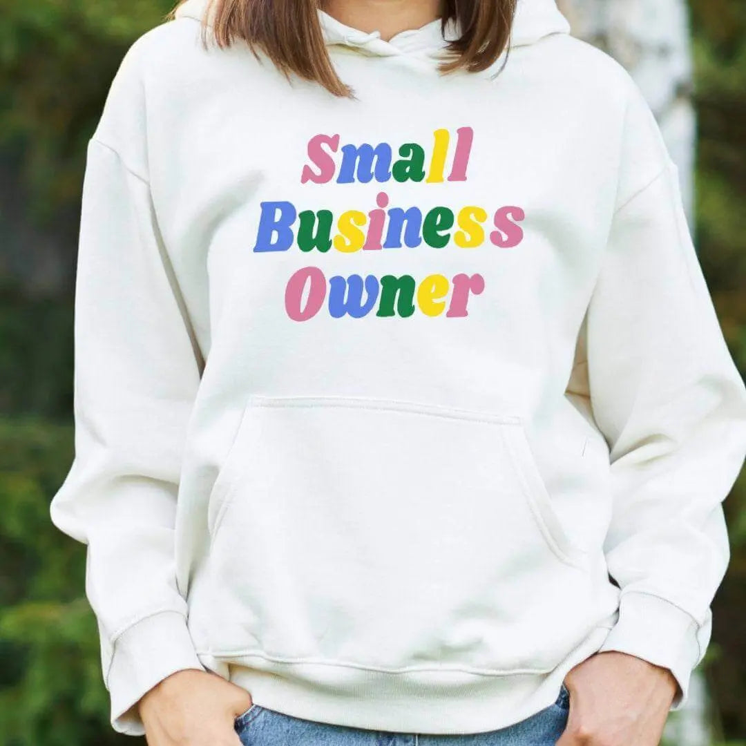 Black Small Business Owner Colored Sweatshirt by Winks Design Studio, LLC, featuring a comfortable fit and stylish design.