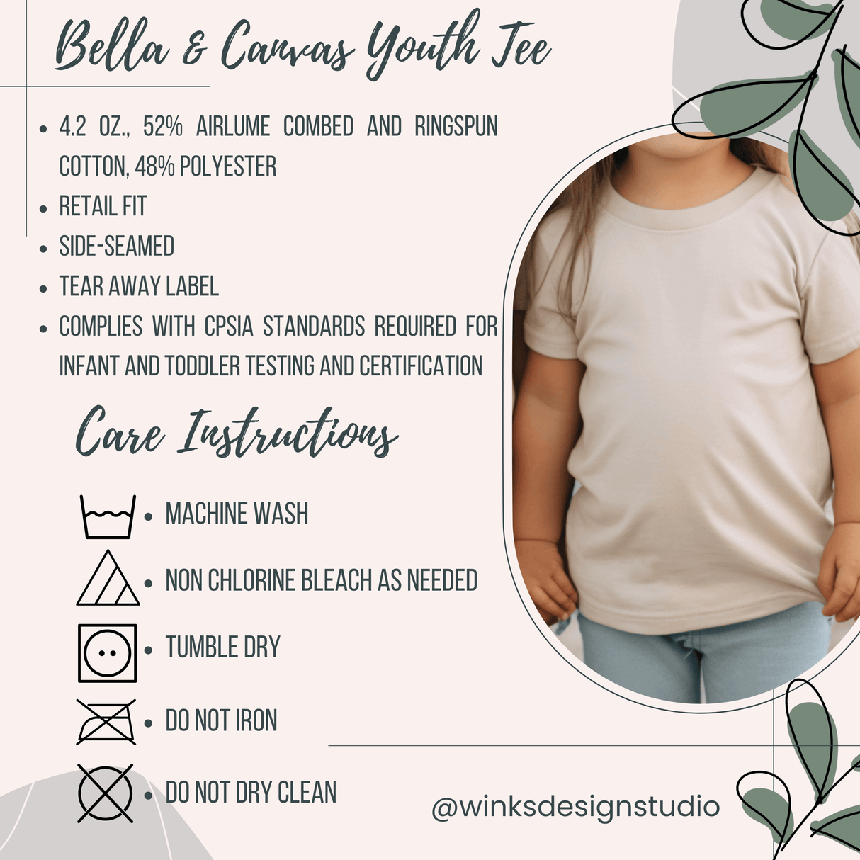 Lydia Crouse Photography Youth T-Shirt - Winks Design Studio,LLC