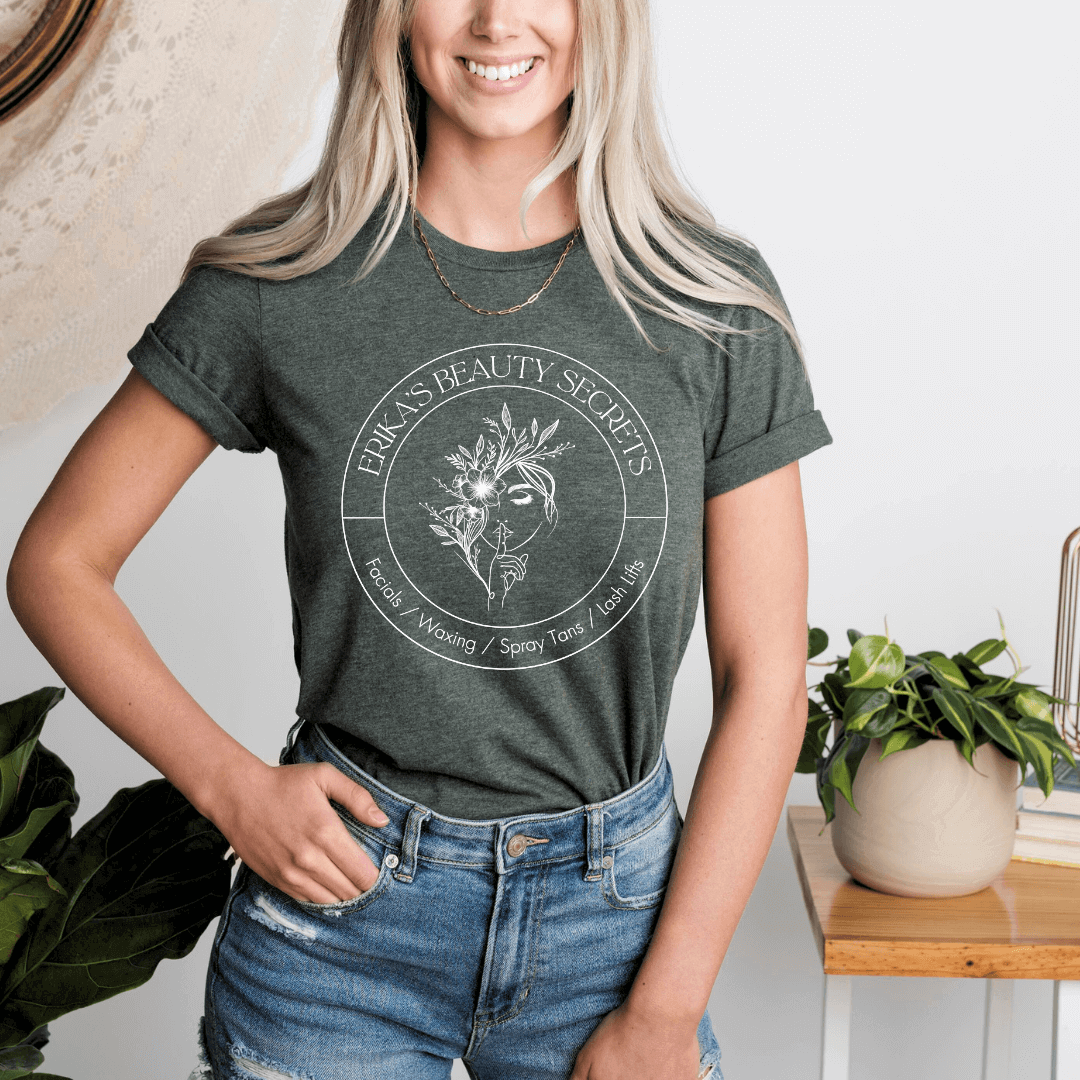 Erika's Beauty Secrets Short Sleeve T-Shirt - Winks Design Studio,LLC