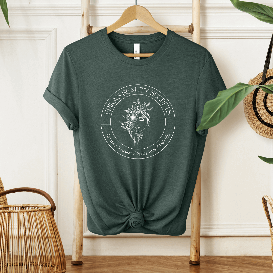 Erika's Beauty Secrets Short Sleeve T-Shirt - Winks Design Studio,LLC