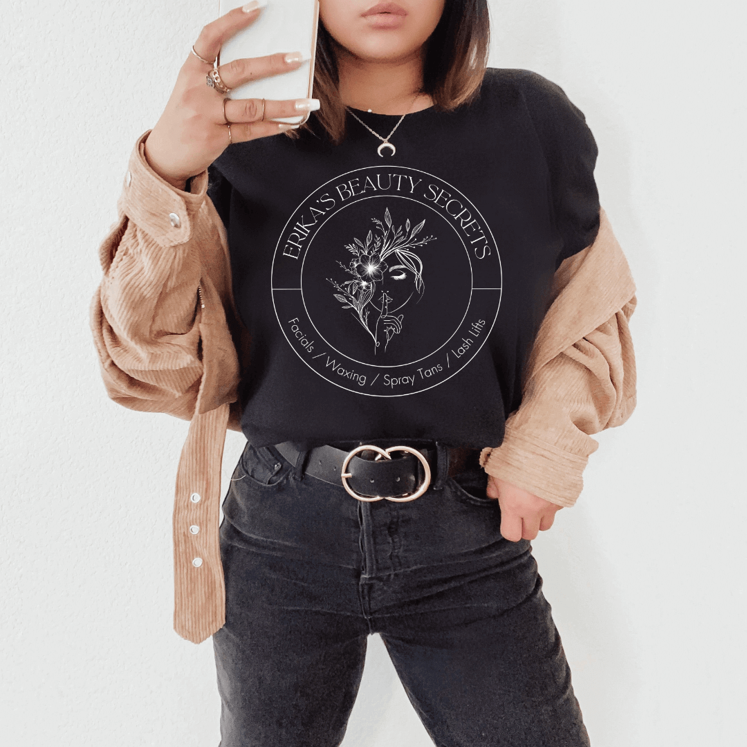 Erika's Beauty Secrets Short Sleeve T-Shirt - Winks Design Studio,LLC