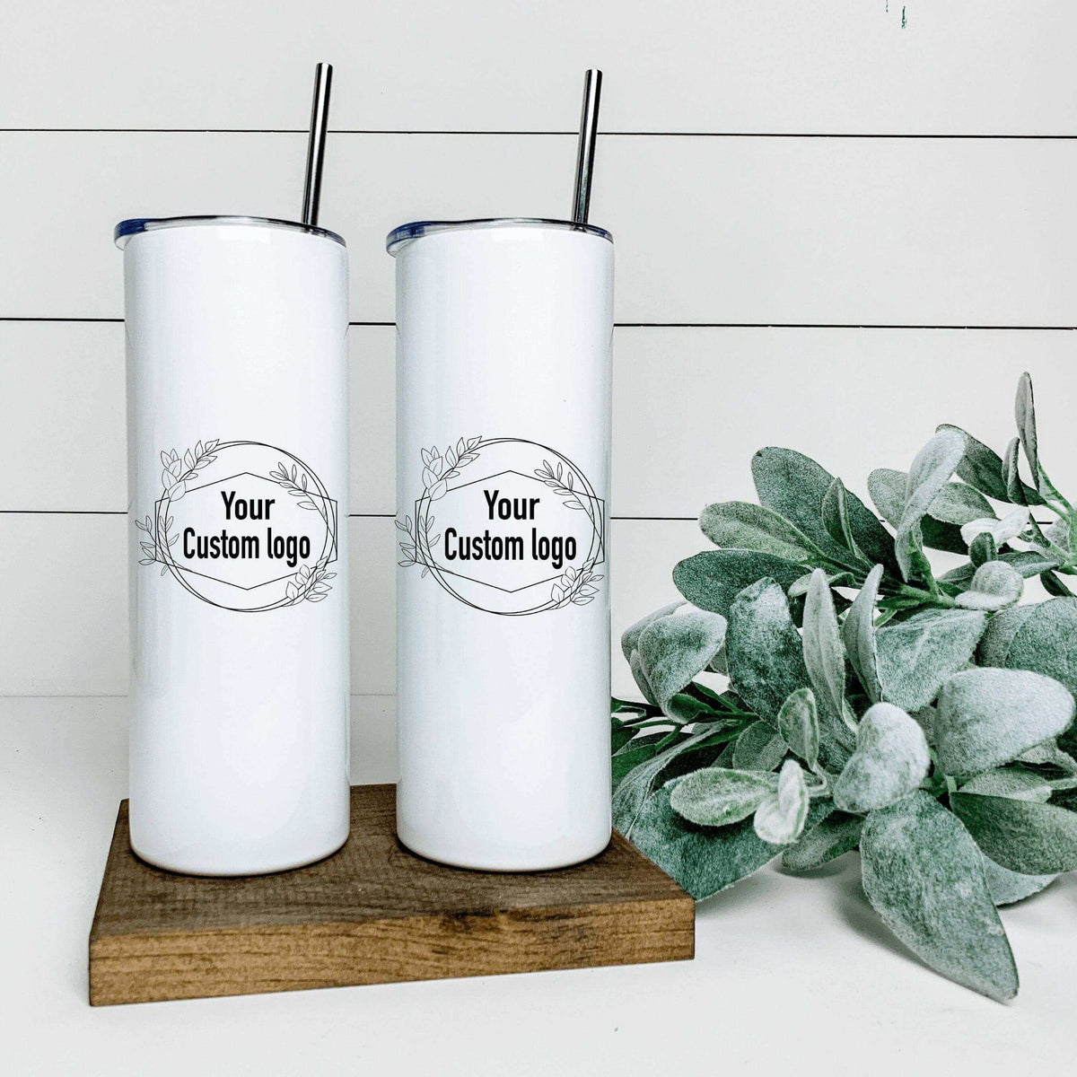 Custom 20oz tumbler from Winks Design Studio, LLC, featuring a sleek design and durable stainless steel construction.