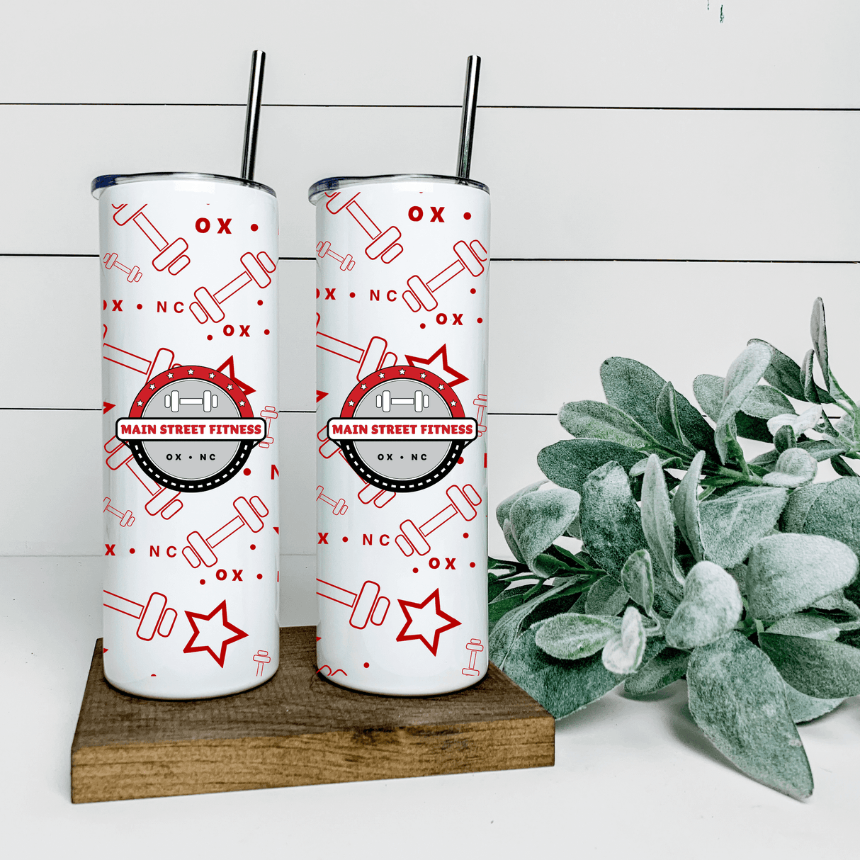 Main Street Fitness 20 oz. Tumbler - Winks Design Studio,LLC