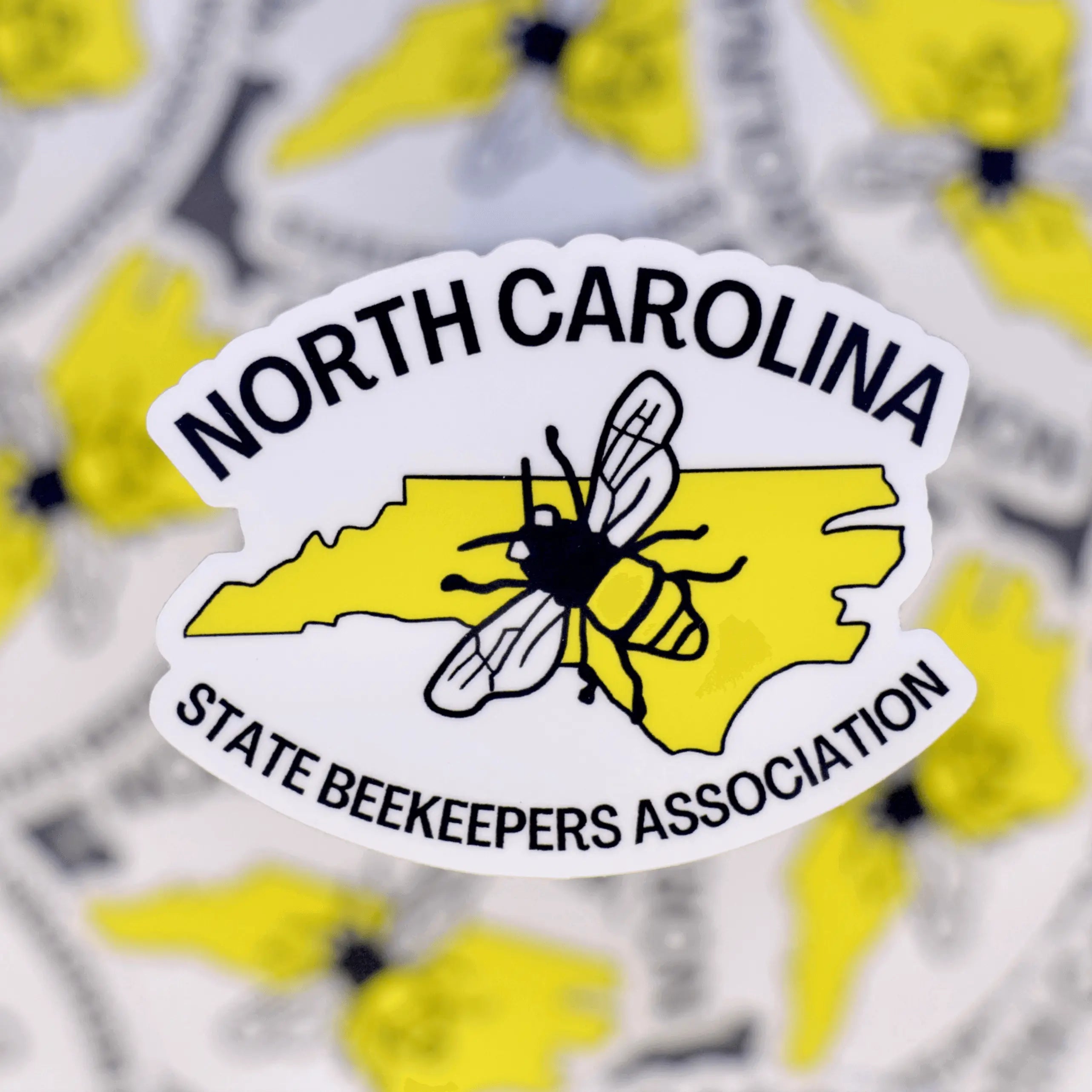 Winks Design Studio LLC NCSBA vinyl sticker featuring colorful design on durable adhesive vinyl material.