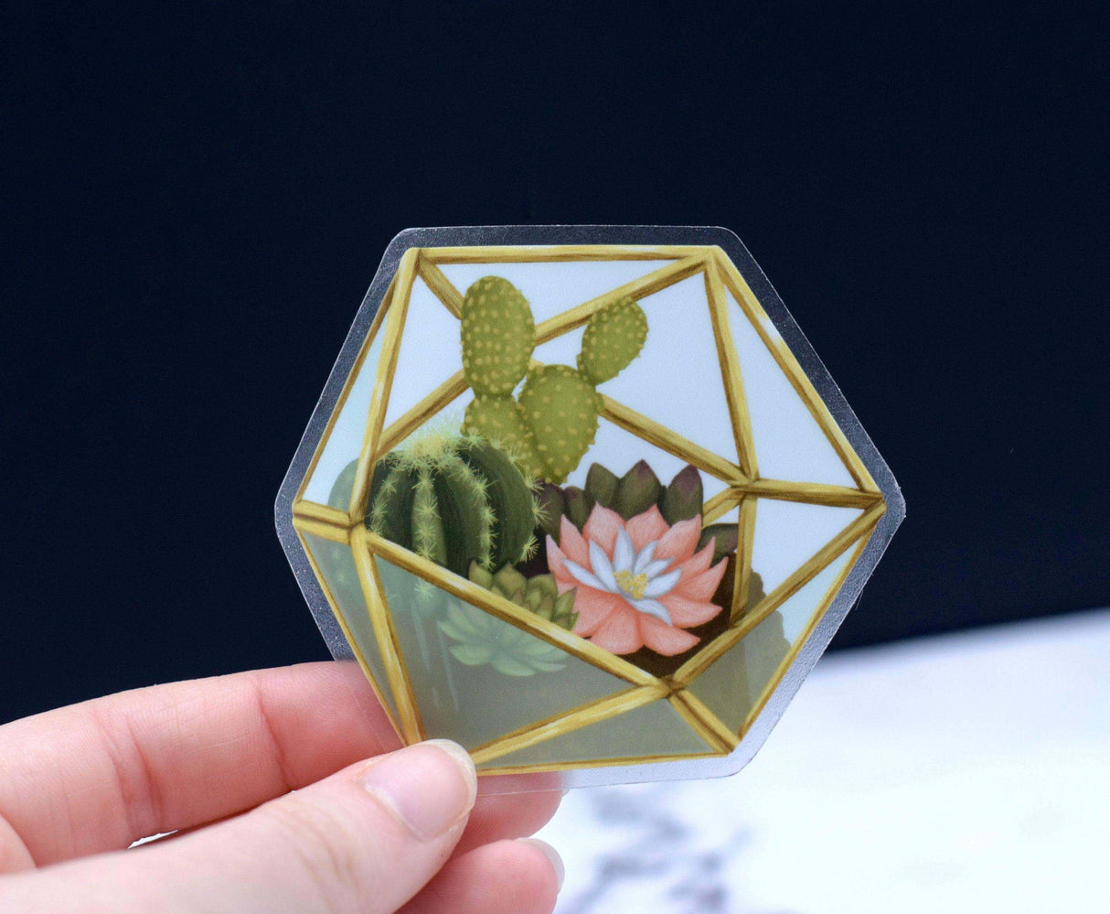 Succulent Terrarium Sticker - Winks Design Studio,LLC