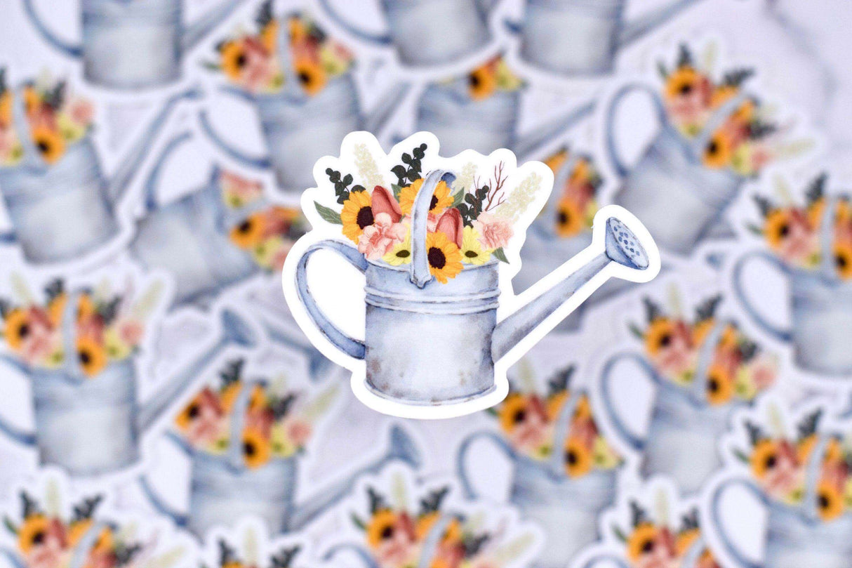 Vintage Watering Can Stickers - Winks Design Studio,LLC
