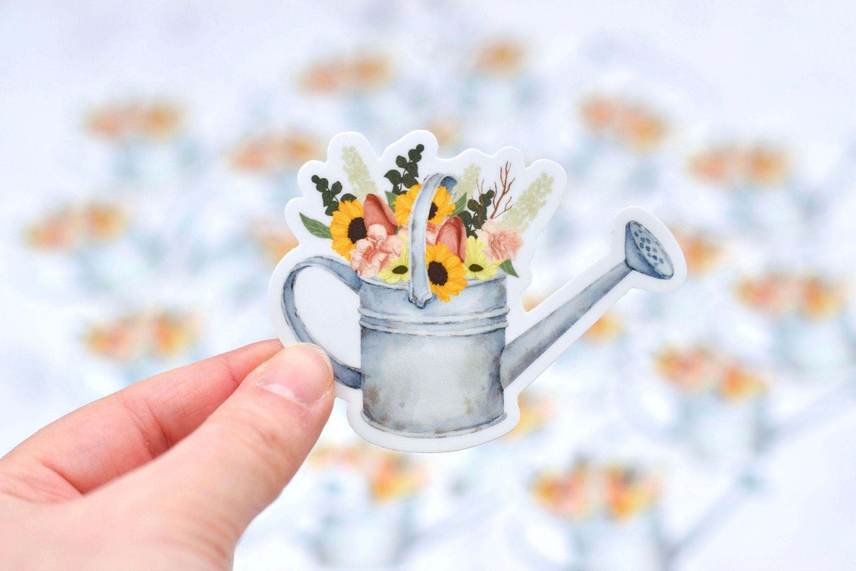 Vintage Watering Can Stickers - Winks Design Studio,LLC