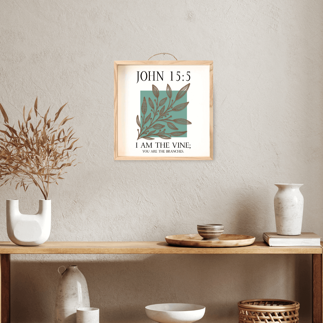 John 15:5 'I Am the Vine' Wall Art - Winks Design Studio,LLC
