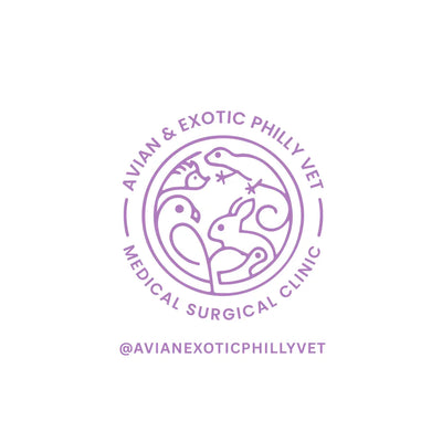 Avian & Exotic Philly Vet Medical Surgical Clinic logo featuring various animal outlines