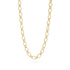 18K Gold Hammered Oval Chain Necklace - Winks Design Studio,LLC