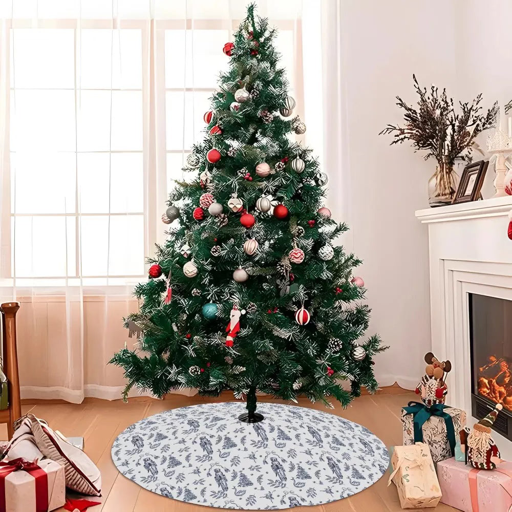 Elegant Nutcracker Christmas Tree Skirt