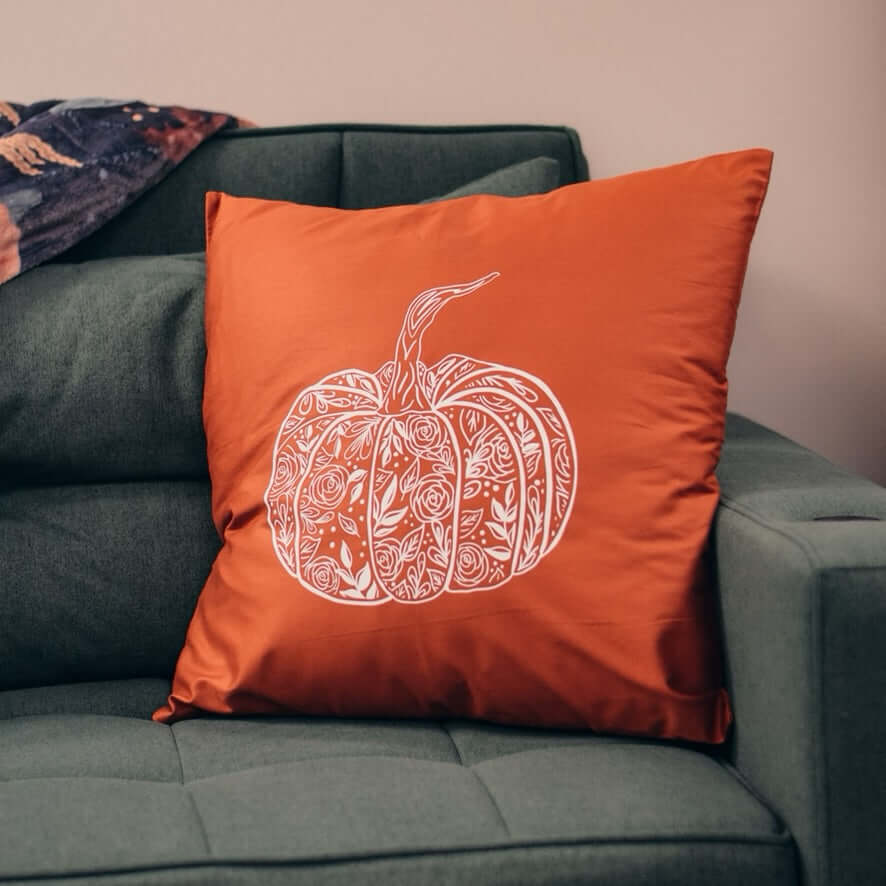 Flower Pumpkin Pillow