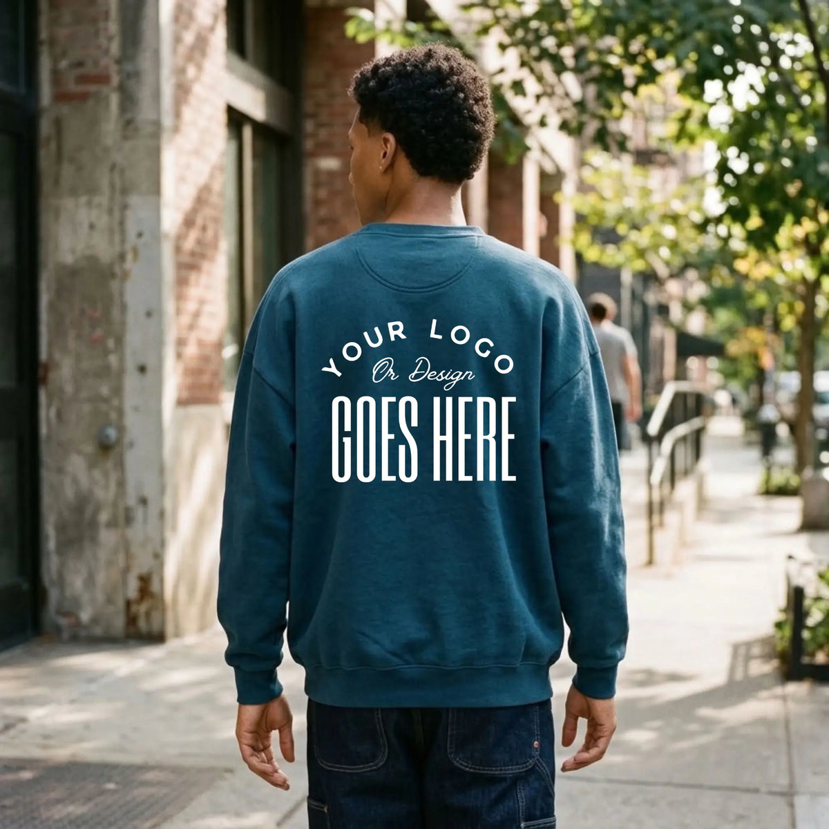 Custom American Apparel Unisex Fleece Crewneck Sweatshirt