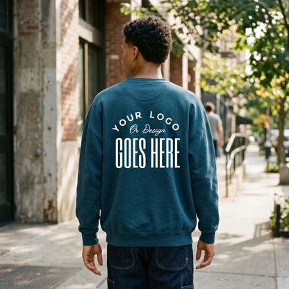 Custom American Apparel Unisex Fleece Crewneck Sweatshirt