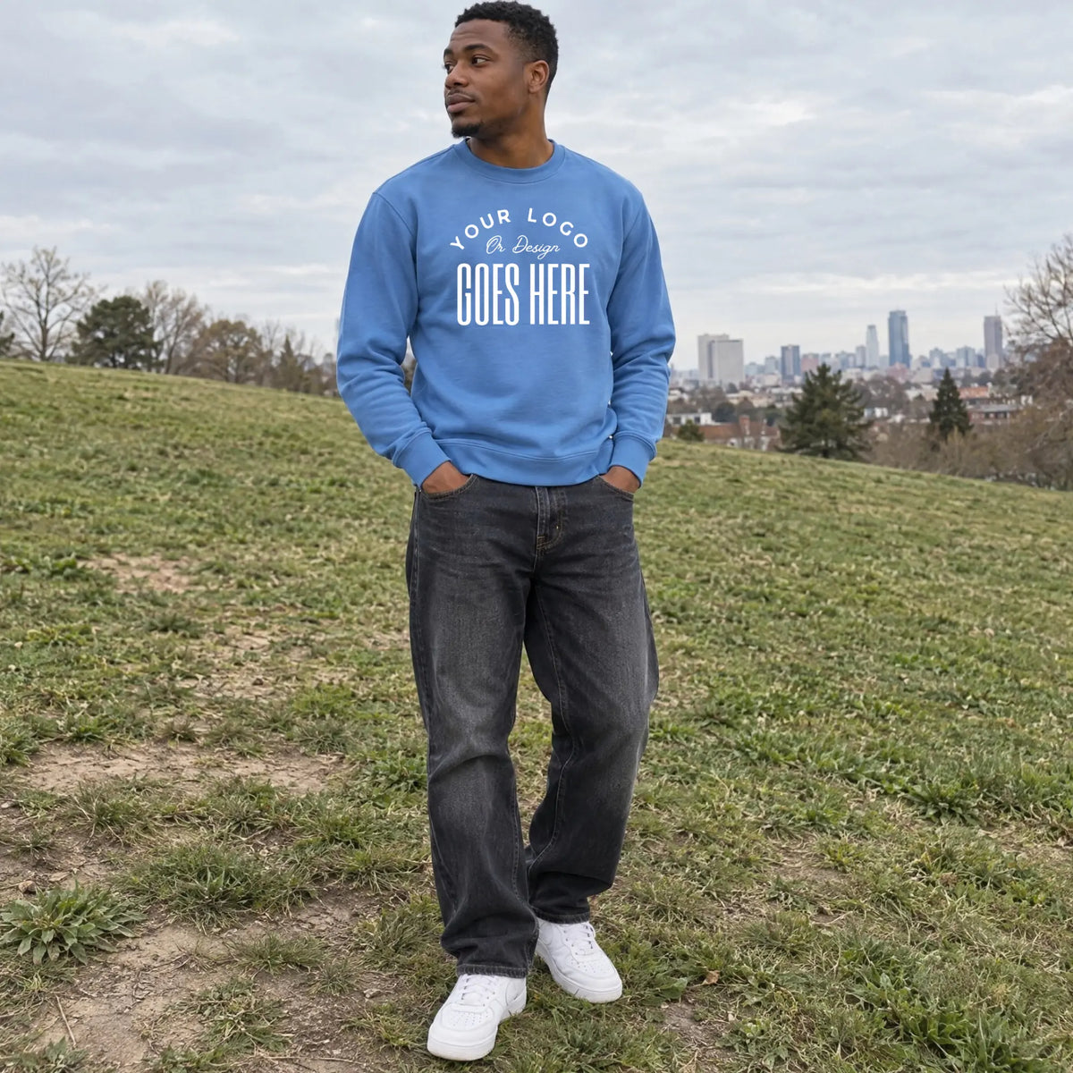 Custom Unisex Comfort Colors Crewneck Sweatshirt