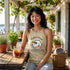 Crystal Coast Beekeepers halter tank top by Winks Design Studio, LLC, featuring a comfortable sleeveless shirt with a beekeeping theme.