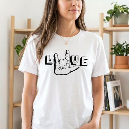 I Love You - ASL Love Shirt - Winks Design Studio,LLC