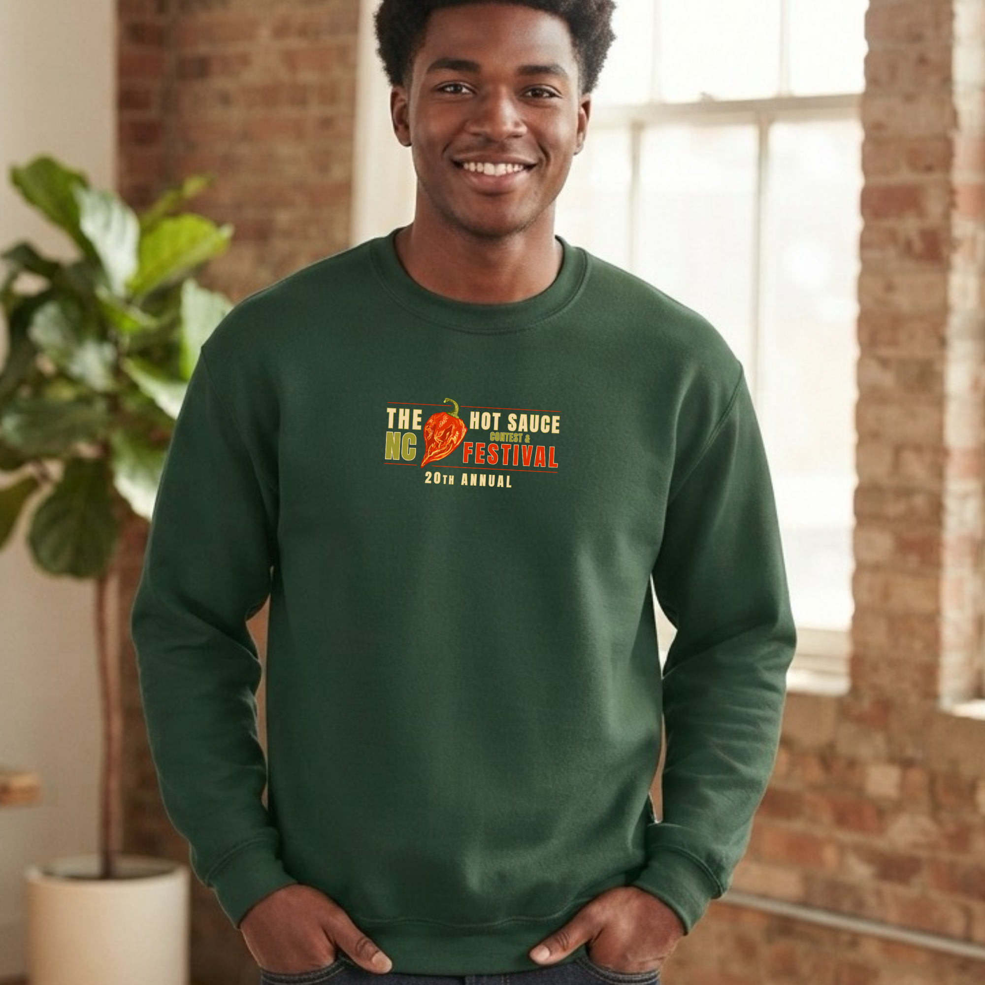 NC Hot Sauce Festival History Crewneck