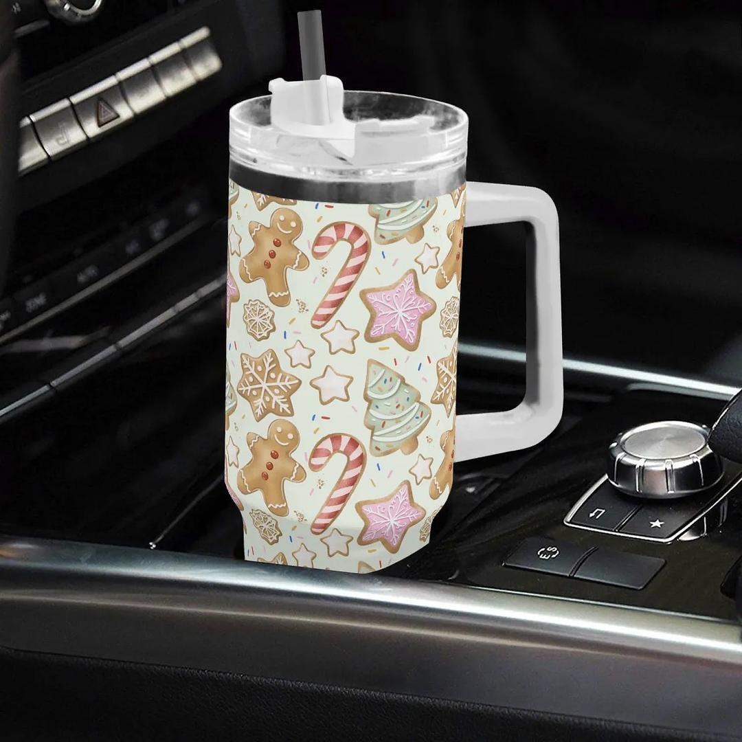 Christmas Cookie Stainless 40oz Steel Tumbler - Winks Design Studio,LLC