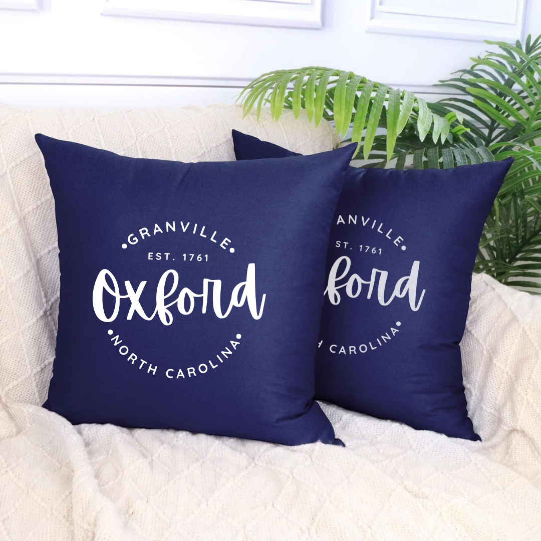 Circular Oxford Pillow - Winks Design Studio,LLC