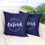 Circular Oxford Pillow - Winks Design Studio,LLC