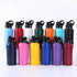 A set of twelve insulated stainless steel water bottles with flip-top lids, arranged in two rows on a white background. The bottles come in a variety of colors including light blue, dark blue, pink, yellow, green, orange, purple, red, and white.