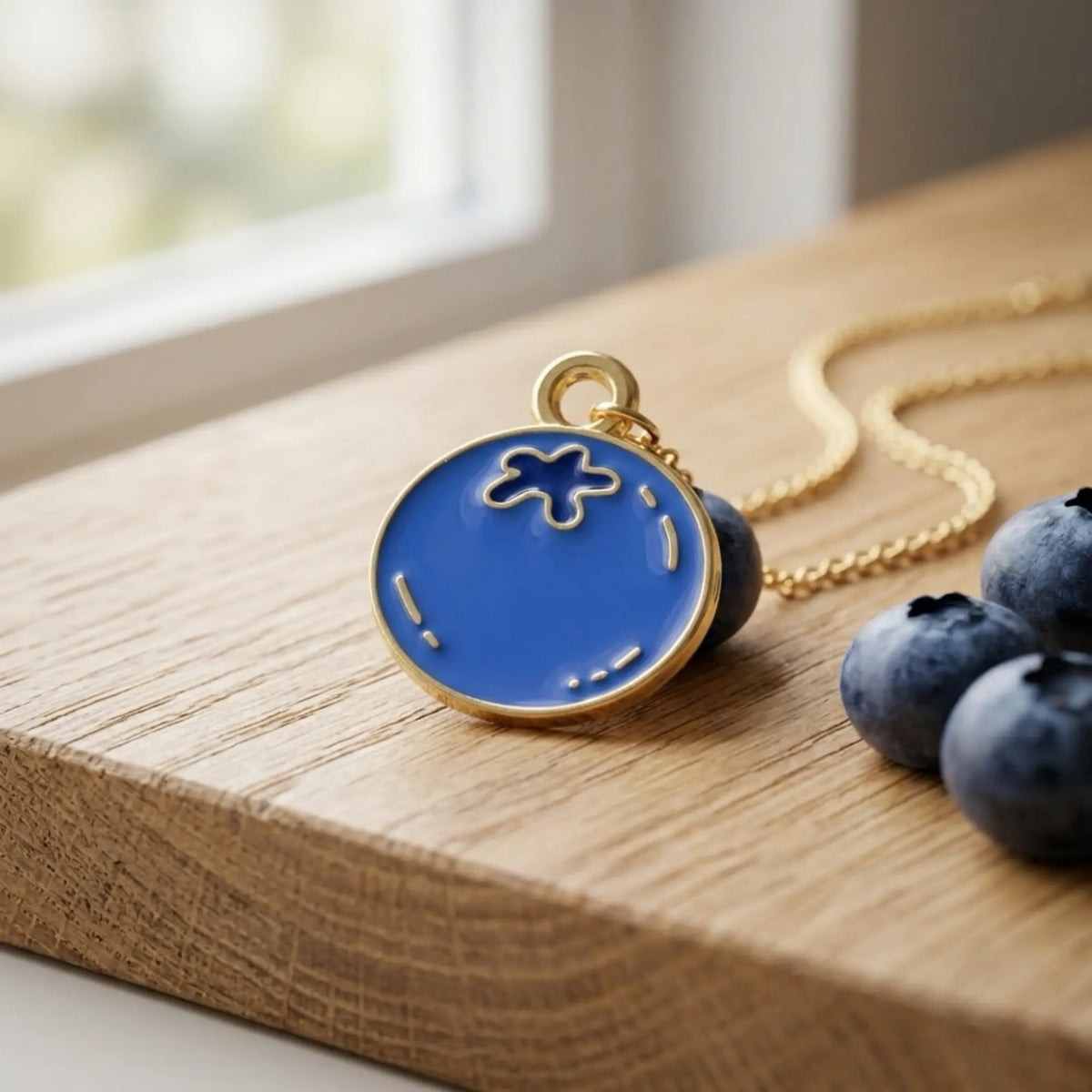 Gold Blueberry Charm - Winks Design Studio,LLC